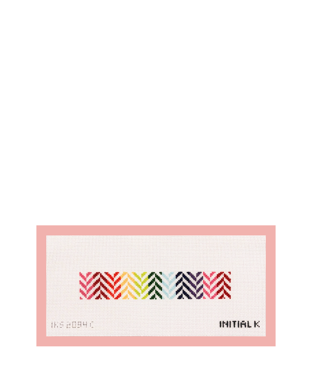 Herringbone Rainbow Keyfob
