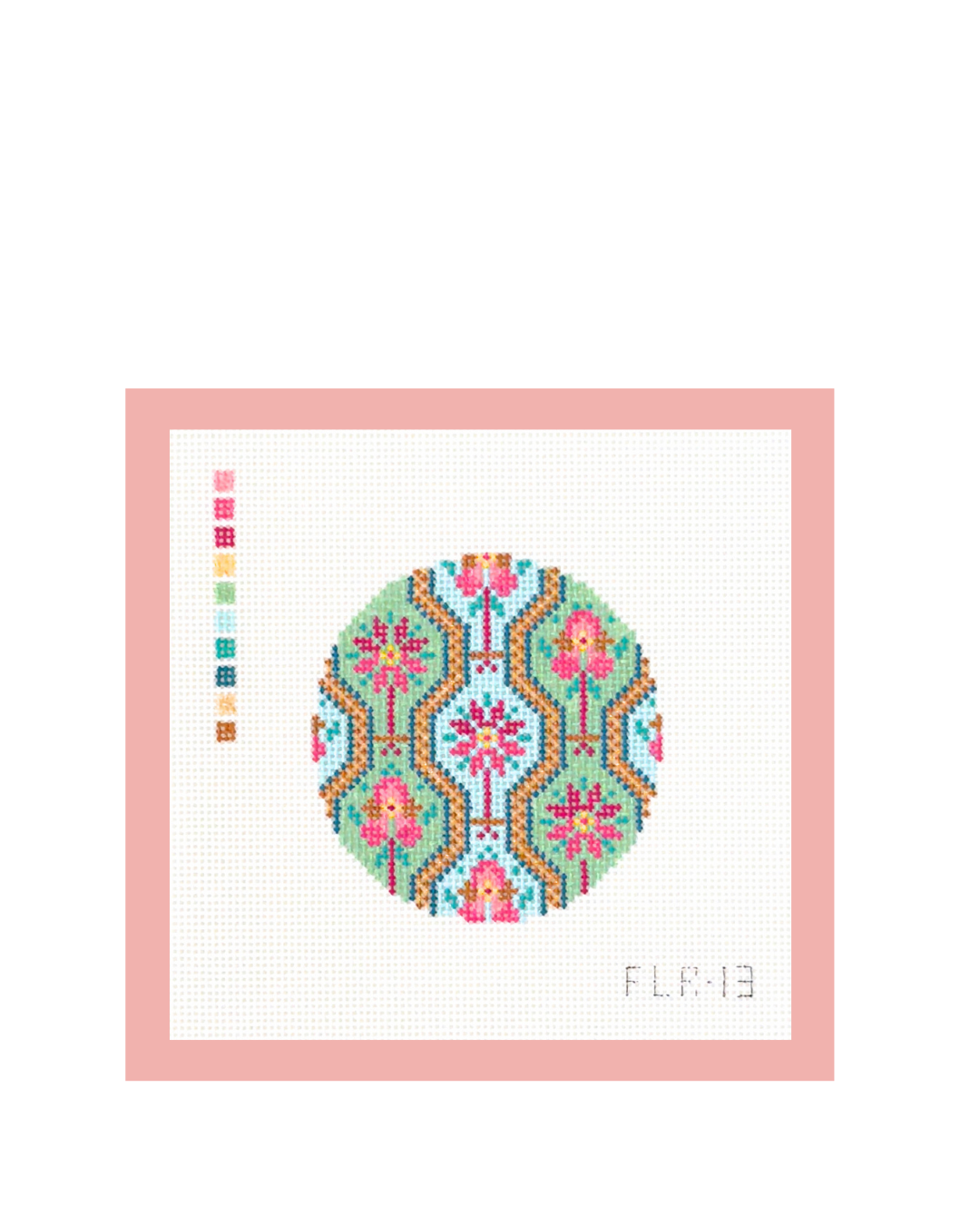 Línea floral redonda