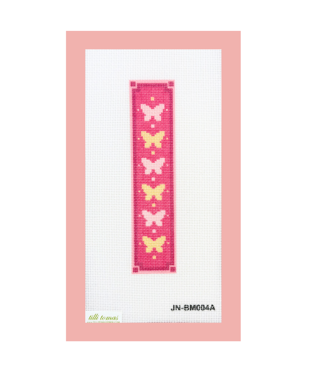 PASTEL BUTTERFLIES KEYFOB/BOOKMARK PINK