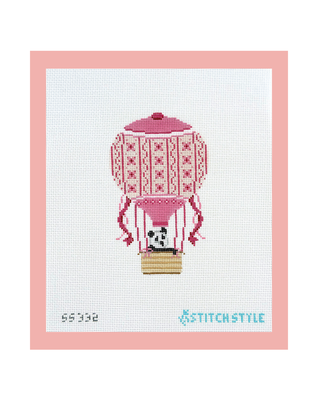 PINK HOT AIR BALLOON PANDA