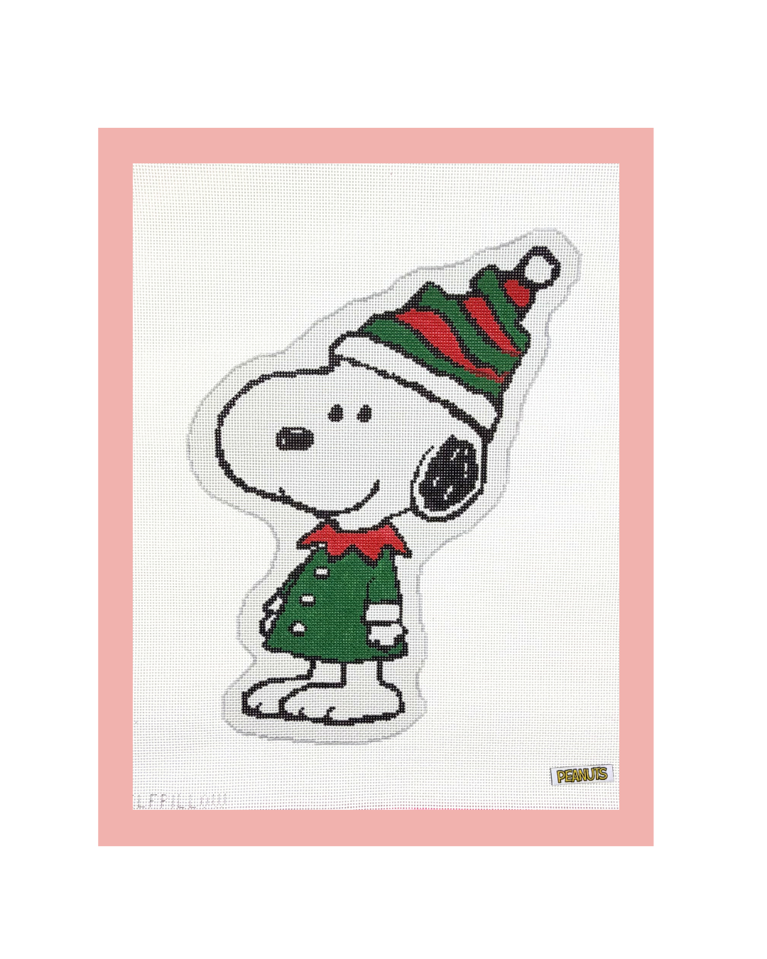 Snoopy in elf costume