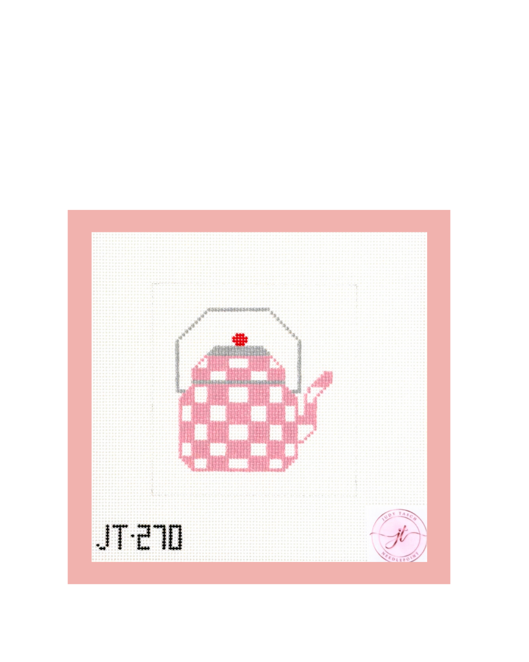 Tea Pot Pink and White